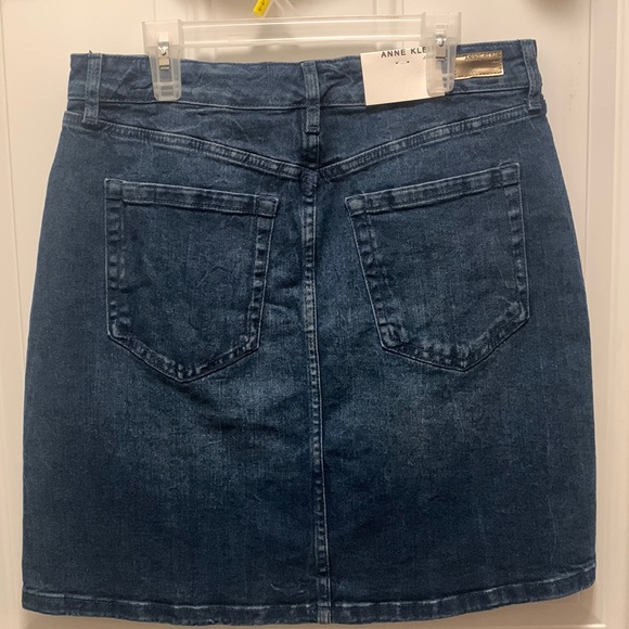 Anne Klein denim jean mini skirt women's size 6 - Picture 3 of 4